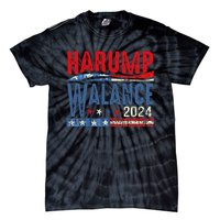 Harump Wallace 2024 Harris Trump Walz Vance Funny Tie-Dye T-Shirt