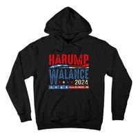 Harump Wallace 2024 Harris Trump Walz Vance Funny Tall Hoodie