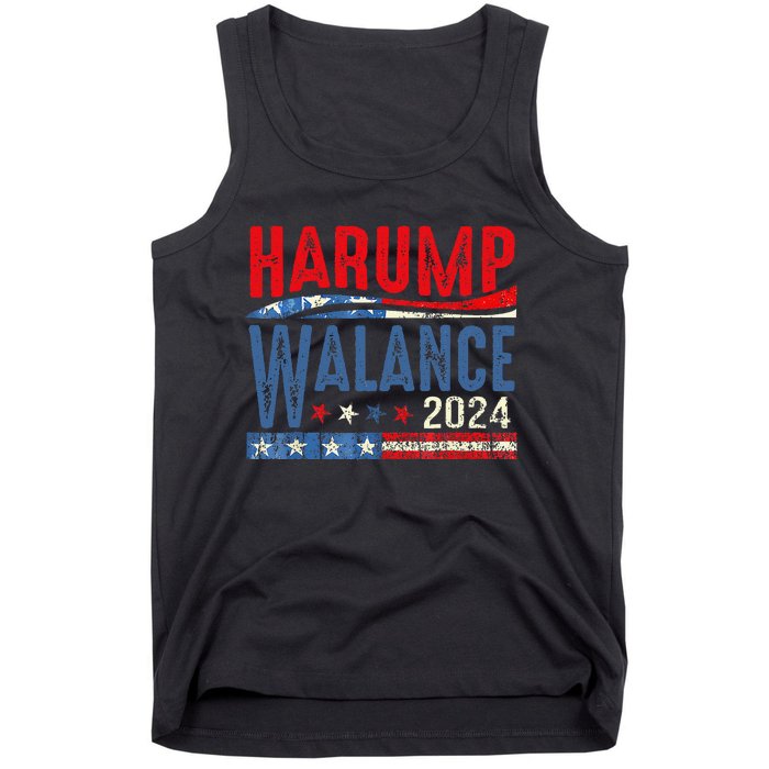 Harump Wallace 2024 Harris Trump Walz Vance Funny Tank Top