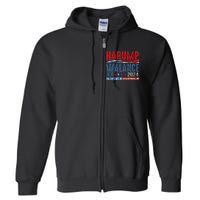 Harump Wallace 2024 Harris Trump Walz Vance Funny Full Zip Hoodie