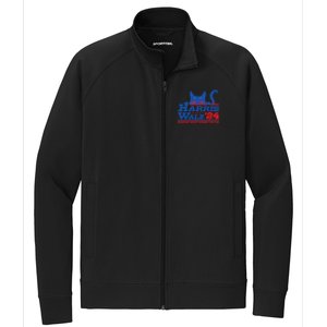 Harris Walz 2024 WeRe Not Going Back Vote Kamala Election Meaningful Gift Stretch Full-Zip Cadet Jacket