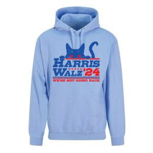 Harris Walz 2024 WeRe Not Going Back Vote Kamala Election Meaningful Gift Unisex Surf Hoodie