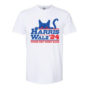 Harris Walz 2024 WeRe Not Going Back Vote Kamala Election Meaningful Gift Softstyle CVC T-Shirt