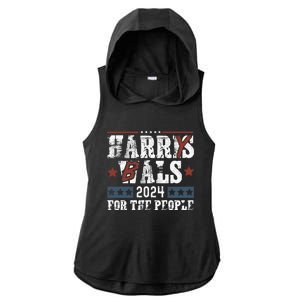 Harris Walz 24 Harry Balz 2024 Meme Democratics Vote Ladies PosiCharge Tri-Blend Wicking Draft Hoodie Tank