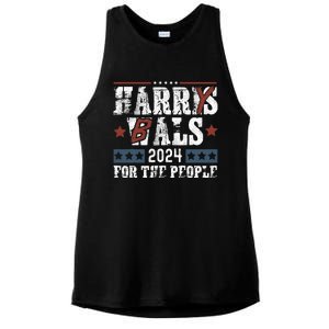 Harris Walz 24 Harry Balz 2024 Meme Democratics Vote Ladies PosiCharge Tri-Blend Wicking Tank