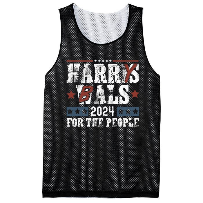 Harris Walz 24 Harry Balz 2024 Meme Democratics Vote Mesh Reversible Basketball Jersey Tank