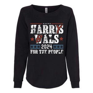 Harris Walz 24 Harry Balz 2024 Meme Democratics Vote Womens California Wash Sweatshirt