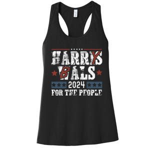 Harris Walz 24 Harry Balz 2024 Meme Democratics Vote Women's Racerback Tank