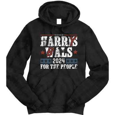 Harris Walz 24 Harry Balz 2024 Meme Democratics Vote Tie Dye Hoodie