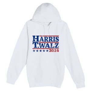 Harris Walz 2024 Funny Harris Walz Premium Pullover Hoodie