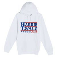 Harris Walz 2024 Funny Harris Walz Premium Pullover Hoodie