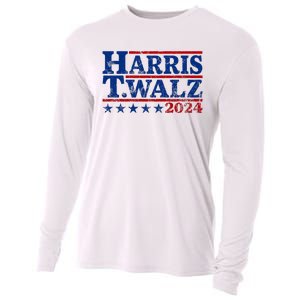 Harris Walz 2024 Funny Harris Walz Cooling Performance Long Sleeve Crew