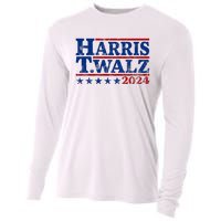 Harris Walz 2024 Funny Harris Walz Cooling Performance Long Sleeve Crew