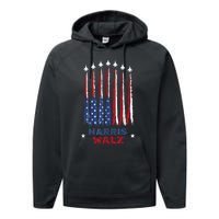 Harris Waltz 2024 Kamala Harris Vice President Retro Voting Performance Fleece Hoodie