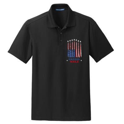 Harris Waltz 2024 Kamala Harris Vice President Retro Voting Dry Zone Grid Polo