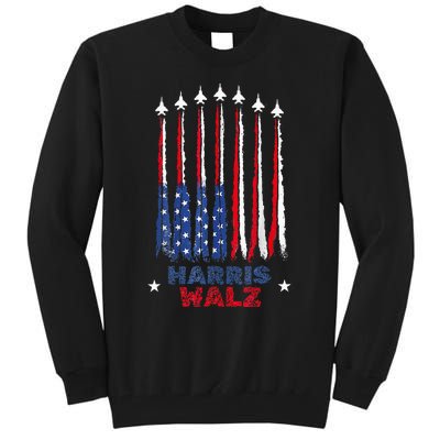 Harris Waltz 2024 Kamala Harris Vice President Retro Voting Tall Sweatshirt