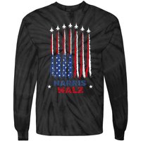 Harris Waltz 2024 Kamala Harris Vice President Retro Voting Tie-Dye Long Sleeve Shirt