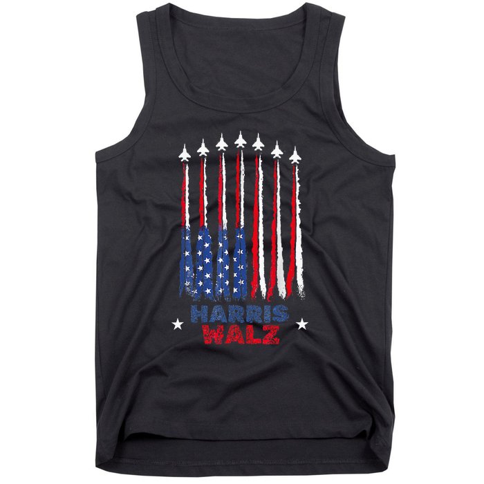 Harris Waltz 2024 Kamala Harris Vice President Retro Voting Tank Top