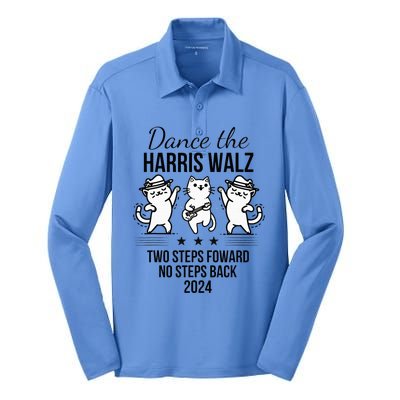 Harris Walz 2024 Waltz Dance 2 Steps Forward Silk Touch Performance Long Sleeve Polo