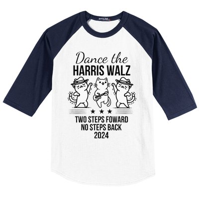 Harris Walz 2024 Waltz Dance 2 Steps Forward Baseball Sleeve Shirt