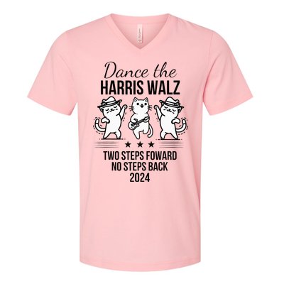 Harris Walz 2024 Waltz Dance 2 Steps Forward V-Neck T-Shirt