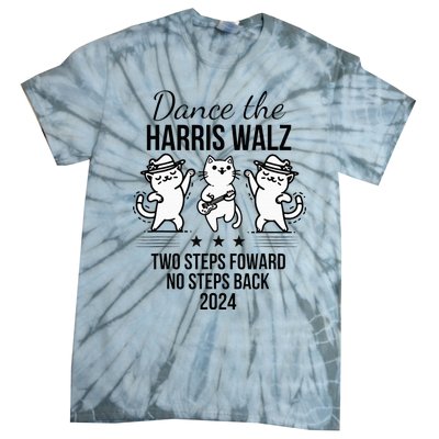 Harris Walz 2024 Waltz Dance 2 Steps Forward Tie-Dye T-Shirt