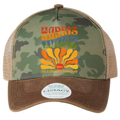 Harris Waltz 2024 For A Brighter Tomorrow Boho Aesthetic Legacy Tie Dye Trucker Hat