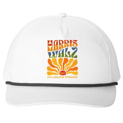 Harris Waltz 2024 For A Brighter Tomorrow Boho Aesthetic Snapback Five-Panel Rope Hat