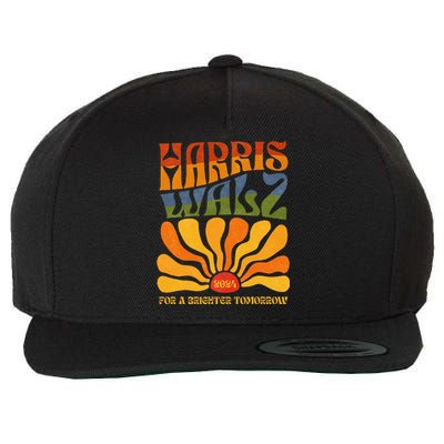 Harris Waltz 2024 For A Brighter Tomorrow Boho Aesthetic Wool Snapback Cap