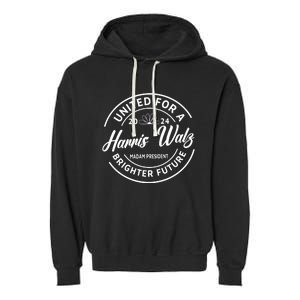 Harris Walz 2024 Garment-Dyed Fleece Hoodie