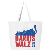 Harris Walz 2024 Cat Ladies For Kamala 25L Jumbo Tote