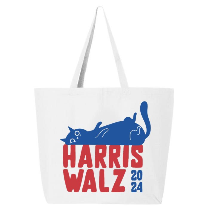 Harris Walz 2024 Cat Ladies For Kamala 25L Jumbo Tote