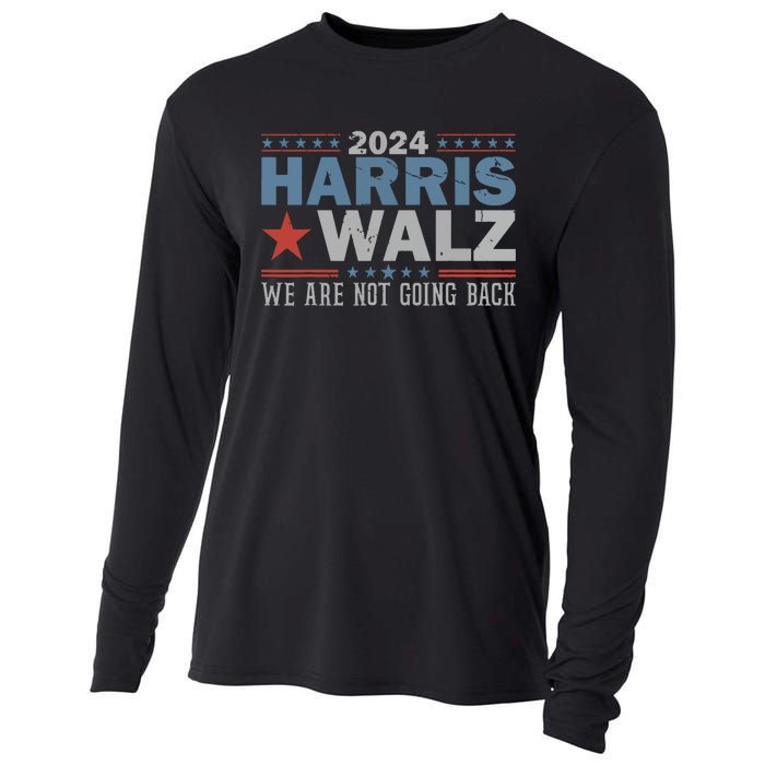 Harris Waltz 2024 Were Not Going Back Walz Kamala Harris Cooling Performance Long Sleeve Crew