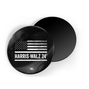 Harris Walz 2024 Election Kamala Tim Waltz American Flag Magnet