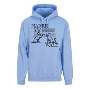 Harris Walz 2024 President American Flag Kamala Harris Waltz Unisex Surf Hoodie