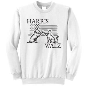 Harris Walz 2024 President American Flag Kamala Harris Waltz Sweatshirt