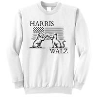 Harris Walz 2024 President American Flag Kamala Harris Waltz Sweatshirt