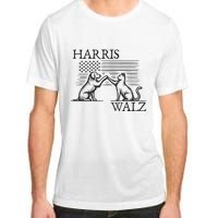 Harris Walz 2024 President American Flag Kamala Harris Waltz Adult ChromaSoft Performance T-Shirt