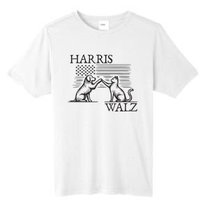 Harris Walz 2024 President American Flag Kamala Harris Waltz Tall Fusion ChromaSoft Performance T-Shirt