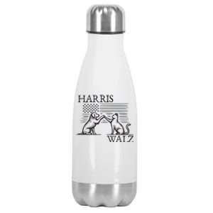 Harris Walz 2024 President American Flag Kamala Harris Waltz Stainless Steel Insulated Water Bottle