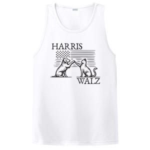 Harris Walz 2024 President American Flag Kamala Harris Waltz PosiCharge Competitor Tank