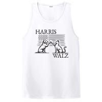 Harris Walz 2024 President American Flag Kamala Harris Waltz PosiCharge Competitor Tank