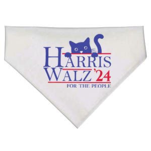 Harris Waltz 2024 For The People Funny Cat Lady Kamala 2024 USA-Made Doggie Bandana