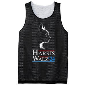 Harris Waltz 2024 Cat Election Kamala Harris Tim Walz 2024 Mesh Reversible Basketball Jersey Tank