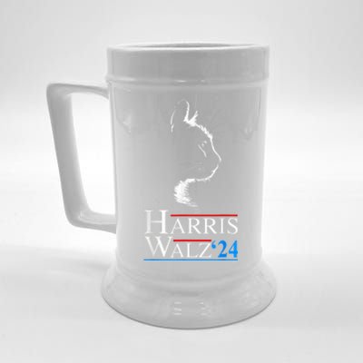 Harris Waltz 2024 Cat Election Kamala Harris Tim Walz 2024 Beer Stein