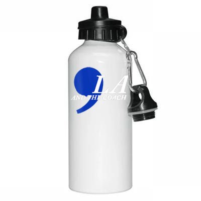 Harris Walz 2024 Comma La And The Coach Aluminum Water Bottle 