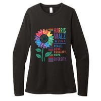 Harris Walz 2024 Peace Love Equality Hope Womens CVC Long Sleeve Shirt