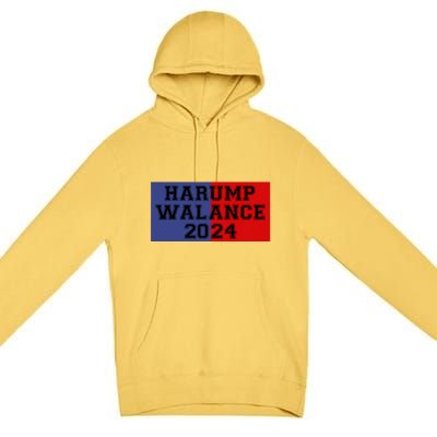 Harump Walance 2024 Harris Trump Walz Vance Funny 2024 Premium Pullover Hoodie