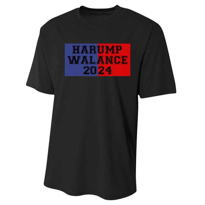 Harump Walance 2024 Harris Trump Walz Vance Funny 2024 Performance Sprint T-Shirt