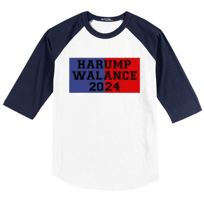 Harump Walance 2024 Harris Trump Walz Vance Funny 2024 Baseball Sleeve Shirt